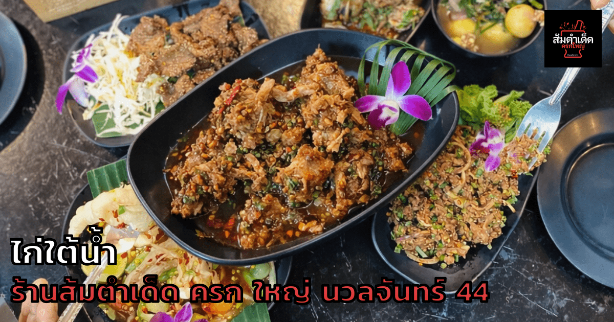 ไก่ใต้น้ำ ร้านส้มตำเด็ด ครก ใหญ่ นวลจันทร์ 44